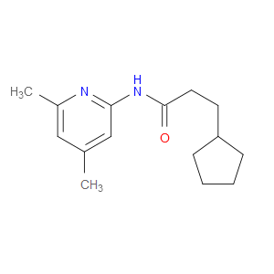 N-(4,6-Dimethyl-2-pyridinyl)cyclopentanepropanamide