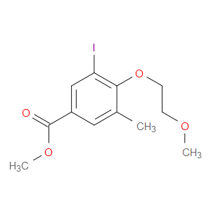 Benzoic acid, 3-iodo-4-(2-methoxyethoxy)-5-methyl-, methyl ester