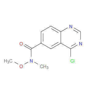 4-Chloro-N-methoxy-N-methyl-6-quinazolinecarboxamide