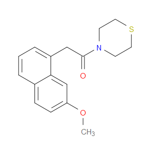 Ethanone, 2-(7-methoxy-1-naphthalenyl)-1-(4-thiomorpholinyl)-