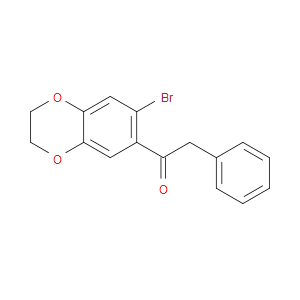 Ethanone, 1-(7-bromo-2,3-dihydro-1,4-benzodioxin-6-yl)-2-phenyl-