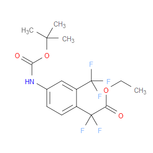 ethyl 2-(4-((tert-butoxycarbonyl)amino)-2-(trifluoromethyl)phenyl)-2,2-difluoroacetate