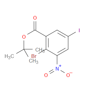 tert-butyl 2-bromo-5-iodo-3-nitrobenzoate