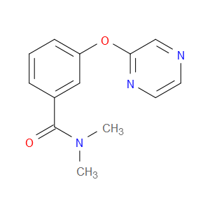 N,N-Dimethyl-3-(2-pyrazinyloxy)benzamide