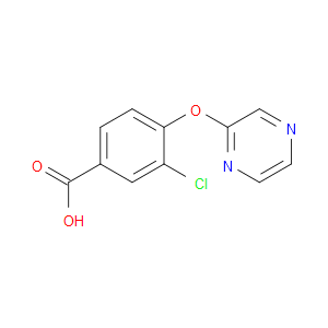 Benzoic acid, 3-chloro-4-(2-pyrazinyloxy)-