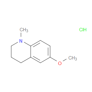 Quinoline, 1,2,3,4-tetrahydro-6-methoxy-1-methyl-, hydrochloride (1:1)