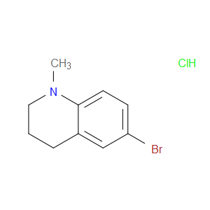 Quinoline, 6-bromo-1,2,3,4-tetrahydro-1-methyl-, hydrochloride (1:1)