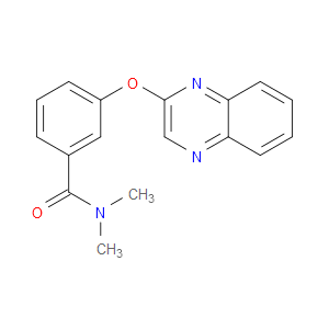N,N-Dimethyl-3-(2-quinoxalinyloxy)benzamide