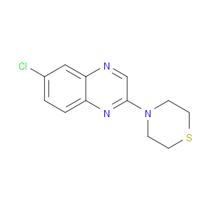 Quinoxaline, 6-chloro-2-(4-thiomorpholinyl)-