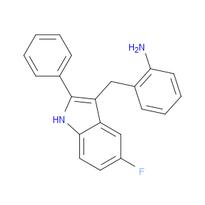 2-((5-fluoro-2-phenyl-1H-indol-3-yl)methyl)aniline