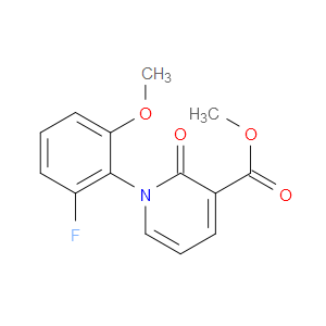 Methyl 1-(2-fluoro-6-methoxyphenyl)-1,2-dihydro-2-oxo-3-pyridinecarboxylate
