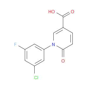 1-(3-Chloro-5-fluorophenyl)-1,6-dihydro-6-oxo-3-pyridinecarboxylic acid
