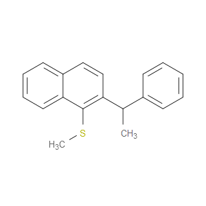 Naphthalene, 1-(methylthio)-2-(1-phenylethyl)-