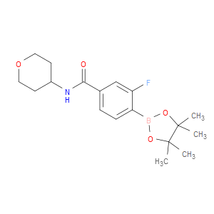 Benzamide, 3-fluoro-N-(tetrahydro-2H-pyran-4-yl)-4-(4,4,5,5-tetramethyl-1,3,2...