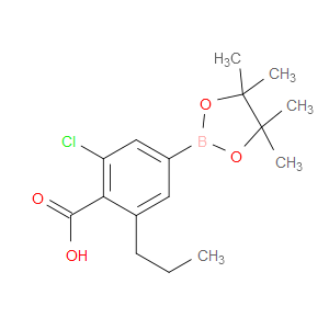 Benzoic acid, 2-chloro-6-propyl-4-(4,4,5,5-tetramethyl-1,3,2-dioxaborolan-2-yl)-