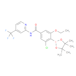 3-Chloro-5-ethoxy-4-(4,4,5,5-tetramethyl-1,3,2-dioxaborolan-2-yl)-N-[4-(trifl...