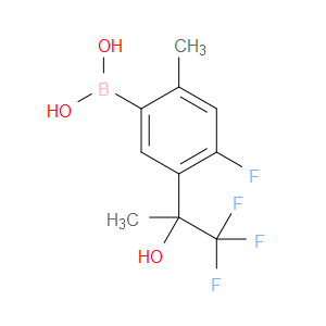 Boronic acid, B-[4-fluoro-2-methyl-5-(2,2,2-trifluoro-1-hydroxy-1-methylethyl...