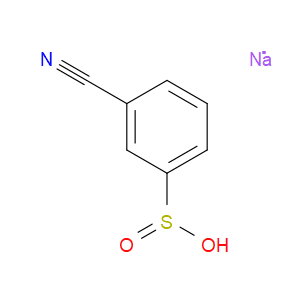 Benzenesulfinic acid, 3-cyano-, sodium salt (1:1)
