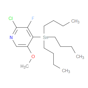 Pyridine, 2-chloro-3-fluoro-5-methoxy-4-(tributylstannyl)-
