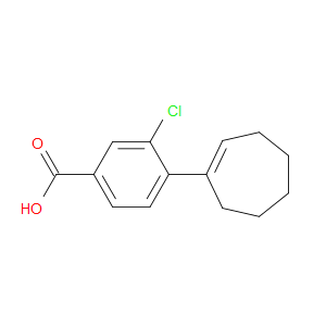 3-Chloro-4-(1-cyclohepten-1-yl)benzoic acid