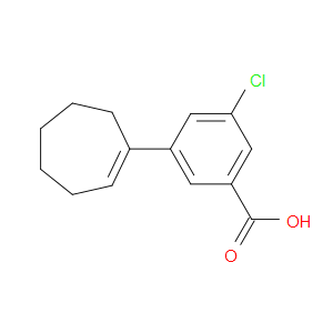 3-Chloro-5-(1-cyclohepten-1-yl)benzoic acid