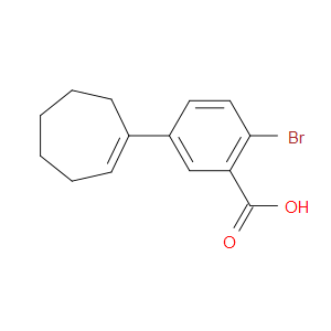 2-Bromo-5-(1-cyclohepten-1-yl)benzoic acid