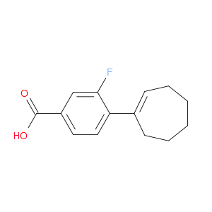 4-(1-Cyclohepten-1-yl)-3-fluorobenzoic acid