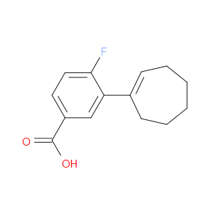 3-(1-Cyclohepten-1-yl)-4-fluorobenzoic acid
