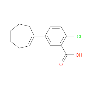 2-Chloro-5-(1-cyclohepten-1-yl)benzoic acid