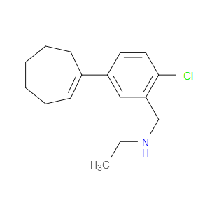 2-Chloro-5-(1-cyclohepten-1-yl)-N-ethylbenzenemethanamine