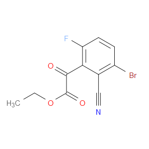 ethyl 2-(3-bromo-2-cyano-6-fluorophenyl)-2-oxoacetate
