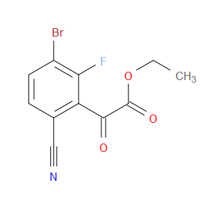 ethyl 2-(3-bromo-6-cyano-2-fluorophenyl)-2-oxoacetate