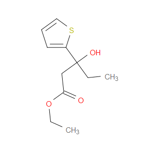 Ethyl β-ethyl-β-hydroxy-2-thiophenepropanoate