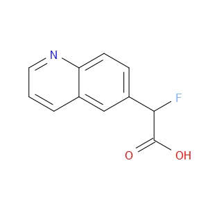 α-Fluoro-6-quinolineacetic acid