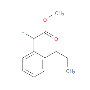 Methyl α-fluoro-2-propylbenzeneacetate