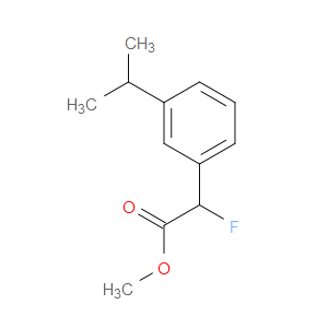 Methyl α-fluoro-3-(1-methylethyl)benzeneacetate