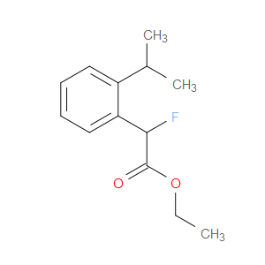 Ethyl α-fluoro-2-(1-methylethyl)benzeneacetate
