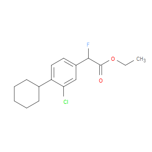 Ethyl 3-chloro-4-cyclohexyl-α-fluorobenzeneacetate