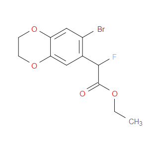 Ethyl 7-bromo-α-fluoro-2,3-dihydro-1,4-benzodioxin-6-acetate