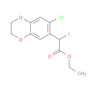 Ethyl 7-chloro-α-fluoro-2,3-dihydro-1,4-benzodioxin-6-acetate
