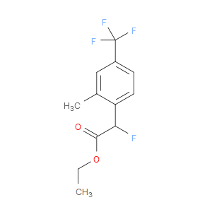 Ethyl α-fluoro-2-methyl-4-(trifluoromethyl)benzeneacetate