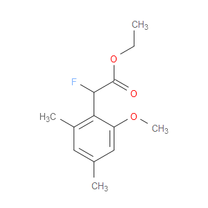 Ethyl α-fluoro-2-methoxy-4,6-dimethylbenzeneacetate