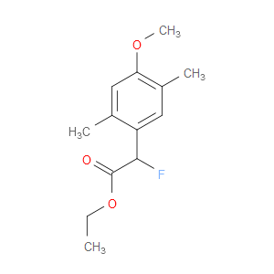Ethyl α-fluoro-4-methoxy-2,5-dimethylbenzeneacetate