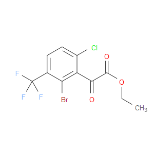 ethyl 2-(2-bromo-6-chloro-3-(trifluoromethyl)phenyl)-2-oxoacetate