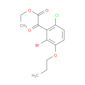 ethyl 2-(2-bromo-6-chloro-3-propoxyphenyl)-2-oxoacetate