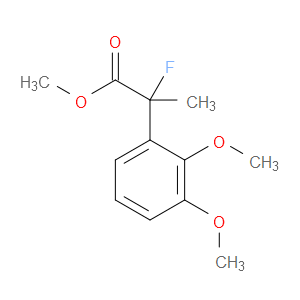 Methyl α-fluoro-2,3-dimethoxy-α-methylbenzeneacetate