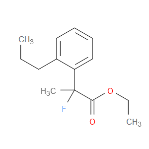 Ethyl α-fluoro-α-methyl-2-propylbenzeneacetate