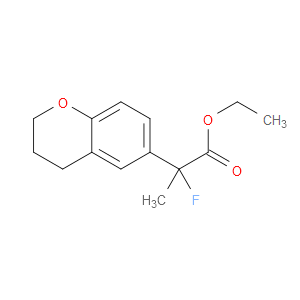 Ethyl α-fluoro-3,4-dihydro-α-methyl-2H-1-benzopyran-6-acetate