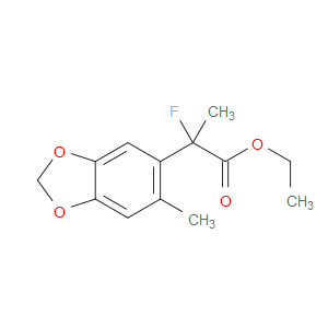 Ethyl α-fluoro-α,6-dimethyl-1,3-benzodioxole-5-acetate