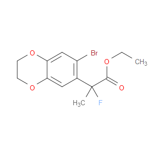 Ethyl 7-bromo-α-fluoro-2,3-dihydro-α-methyl-1,4-benzodioxin-6-acetate